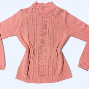 Coquette Pink Cable Knit Sweater by Haband!